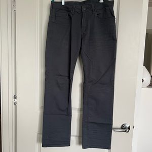 Buffalo Men’s Navy-Gray Straight Stretch Jeans | Size 34